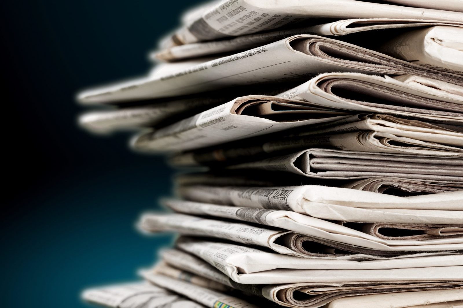 Pile of newspapers